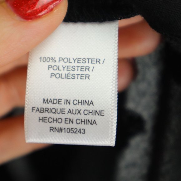 NWT Bobeau Size XS Hearts Semi-Sheer Tunic Blouse Top Black - Picture 7 of 7